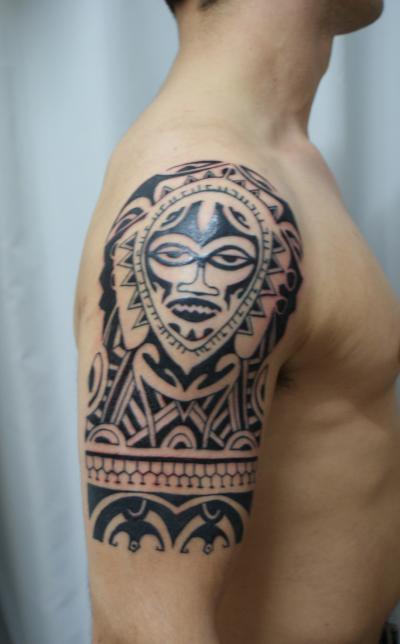Nos ralisations - maori - Maori finition Fvrier 2011 . Boutique Tattoo Evolution Perpignan.