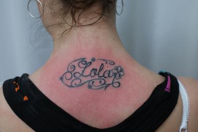 Nos ralisations - lettrages divers - Lettrages . Boutique Tattoo Evolution Perpignan