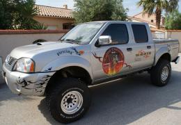 2009 , Pick-up NISSAN NAVARA de Serge pour une bonne pub ,  PERPIGNAN PYRENEES ORIENTALES....Tattoo Evolution Perpignan