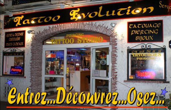 Entrez Boutique Tattoo Evolution Perpignan