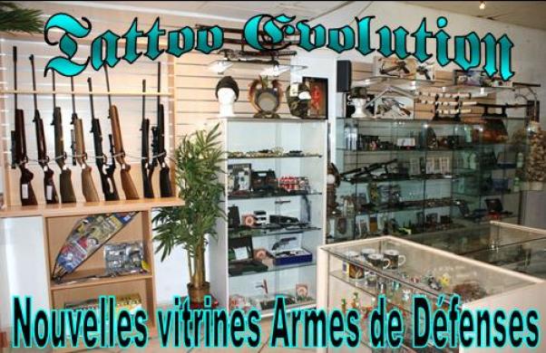 Nouvelles vitrines Armes de D�fenses