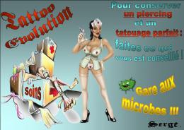 Affiche flyer soins de Serge Tattoo Evolution Perpignan-Pyrnes Orientales
