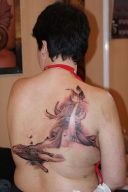 Convention tatouage et piercing de TOULOUSE 2010 .  Tattoo Evolution Perpignan