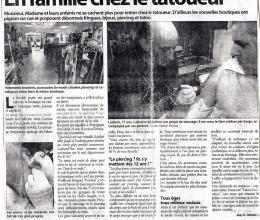 Revue de presse du 12 mai 2007 par l' indpendant Perpignan (Languedoc Roussillon).Tattoo Evolution Perpignan