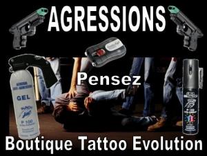 Agressions. boutique Tattoo Evolution Perpignan - 